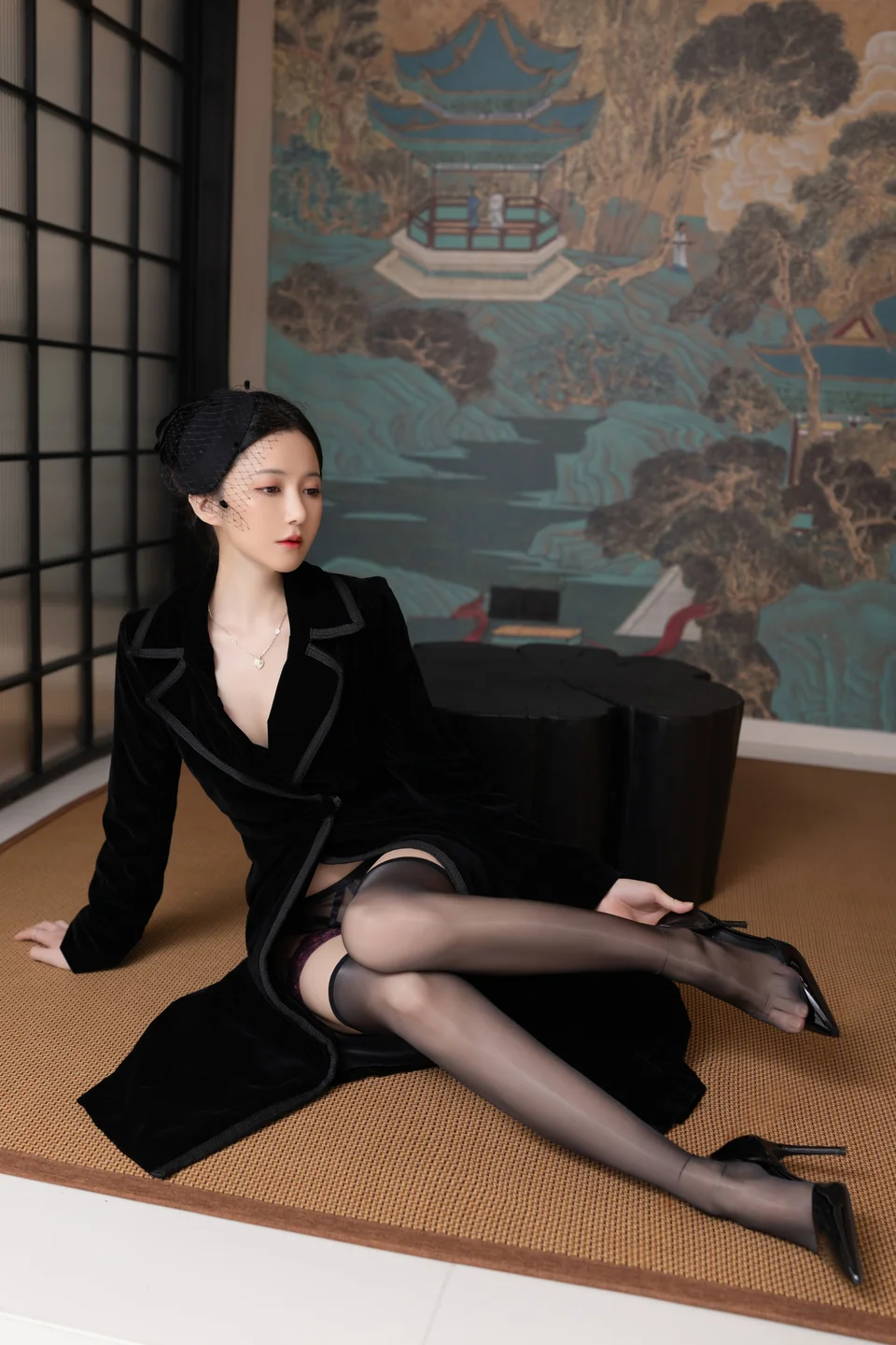 鱼子酱Fish - 未亡人 [120P-565MB] tg@simisebaisi 【丝足阁】009.webp